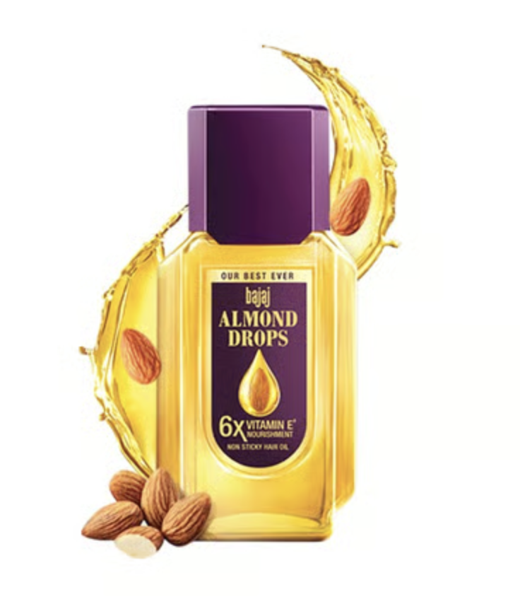 Bajaj Almond Drops Non-Sticky Hair Oil 95 ml