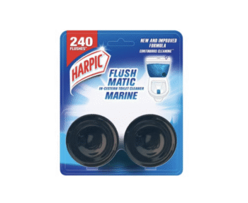 Harpic Flushmatic In-Cistern Toilet Cleaner Block Marine