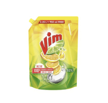 Vim Lemon Dishwash Gel with Tropical Lemon Freshness